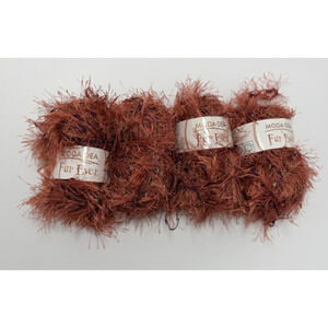 Moda Dea Fur Ever Yarn Cinnamon Twist 3924 1.76 oz 50g 49 Yards Polyester/ Nylon